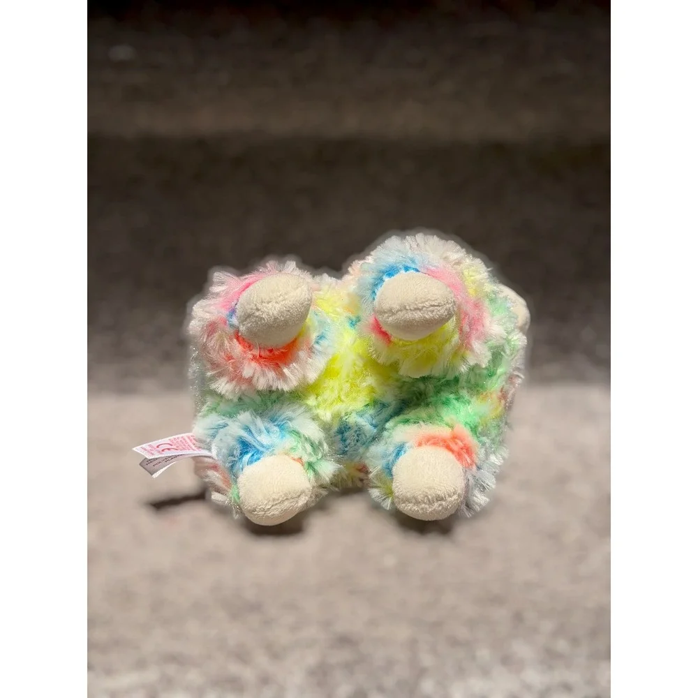 TY Beanie Boos Lola Rainbow Llama Plush 8
